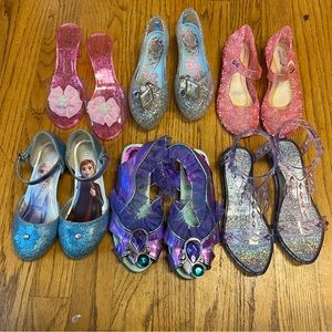 Disney Princess Dress Up Shoe Lot Sizes 10-12